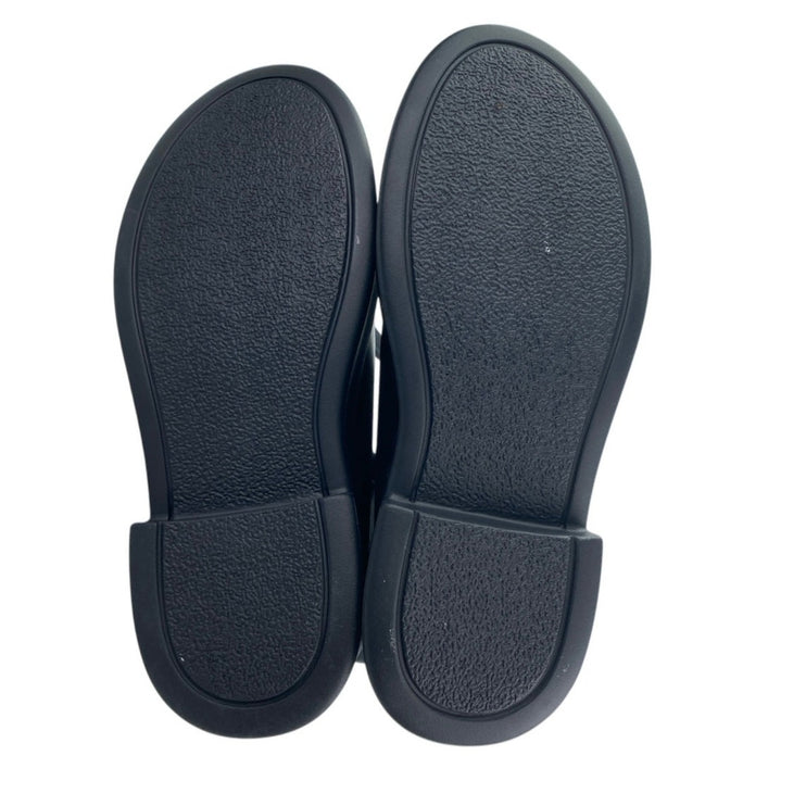 Just Fab Bria Women's Black Faux Leather Zip Up Platform Combat Boots Size 7.5