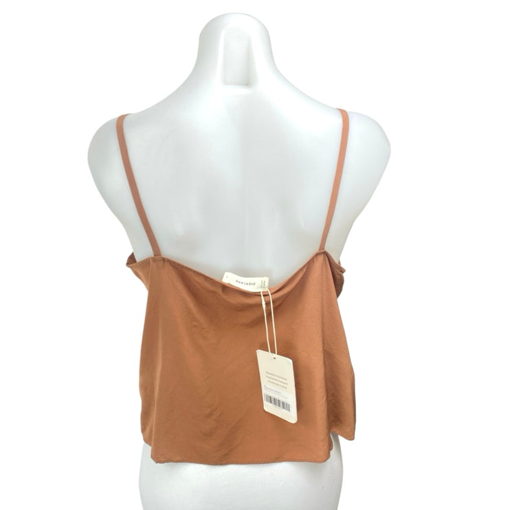 NEW Everlane The Slip Women's Tan Sleeveless Cami Camisole Tank Top Size 6