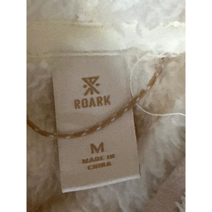 Roark Ursa Women's Beige Cream Hoodie Full Zip Fleece Sweater Jacket Size M