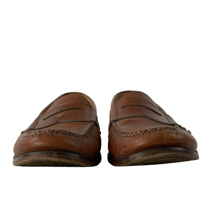 Cole Haan Pinch Grand Men's Brown Leather Flat Heel Penny Loafers Shoes Size 9
