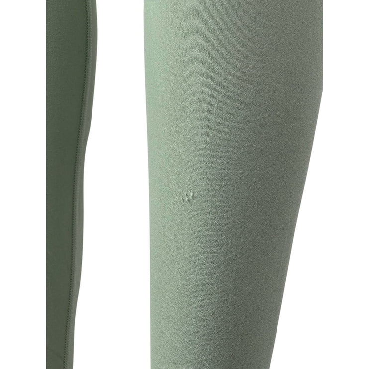 Lululemon Women's Green Mid Rise Yoga Workout Athletic Leggings Pants Size 4