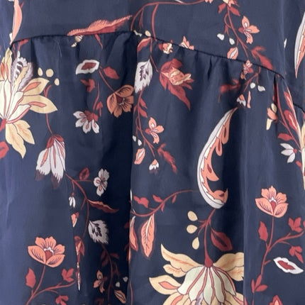 Shimera Botanical Floral Peplum Cami Top Wide Leg Pajama Lounge Sleepwear Set XS