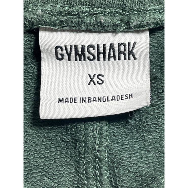 Gymshark Legacy Graphic Women's Green Yoga Workout Athletic Activewear Shorts XS