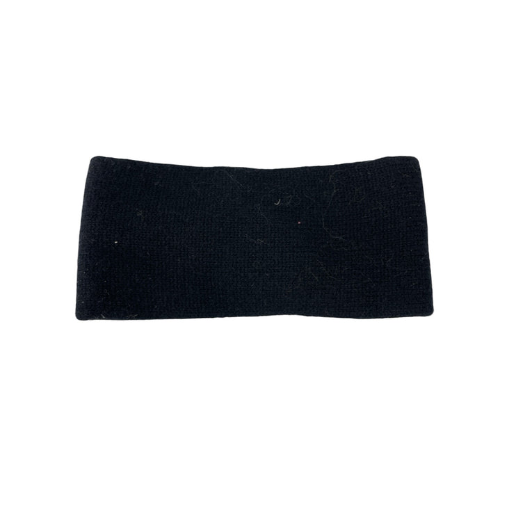 Aritzia Babaton Womens Black Jersey-knit Twist Front-Knot Headband One Size