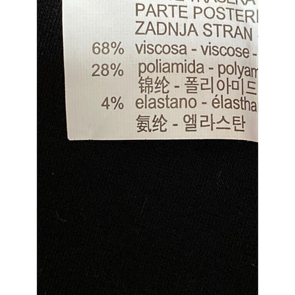 Zara Trafaluc Women's Black Faux Leather Vegan V Neck Cami Tank Crop Top Size L