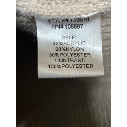 Alice Blue Brown Floral Long Sleeve Blouse Ribbed Sweater Vest Layered Top Sz M