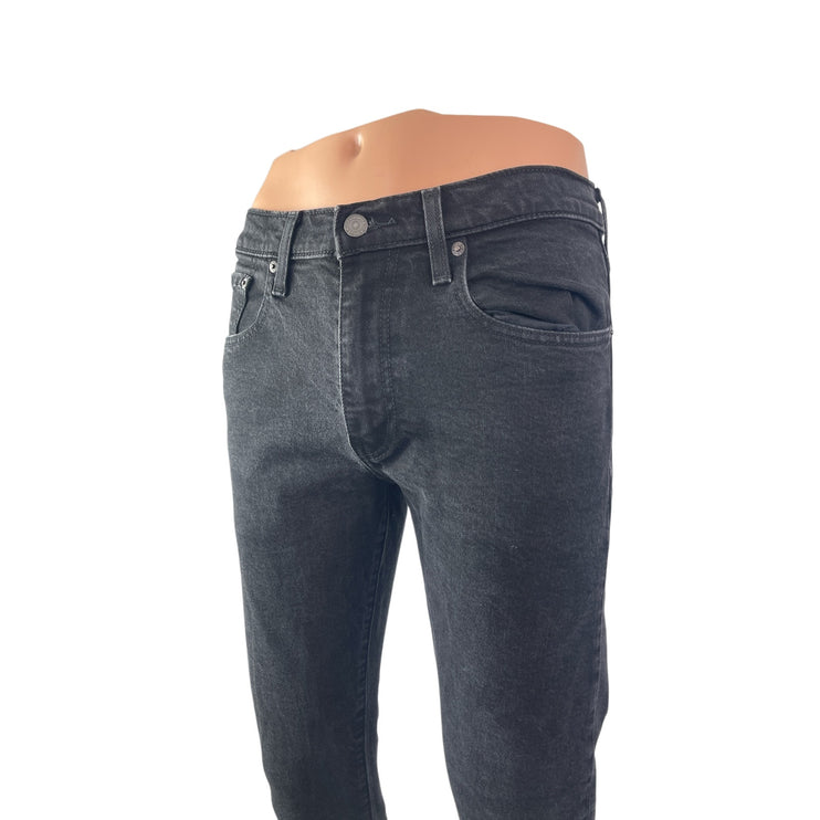 Levi's Men's Black High Rise Slim Fit Straight Skinny Denim Jeans Pants W31 L32