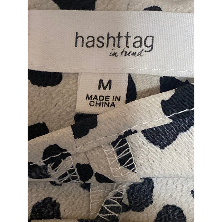 Hashttag Women's Gray Leopard Cheetah Sleeveless Cami Camisole Tank Top Size M