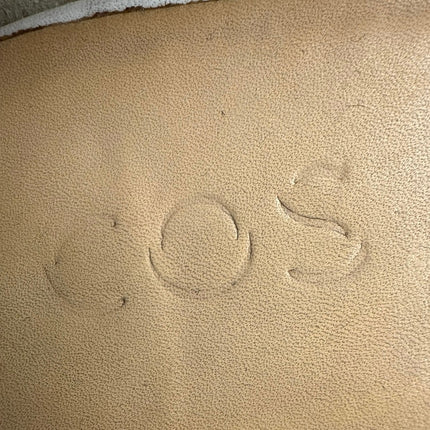 COS Women's White Weave Braided Leather Block Heel Slip-On Pumps Shoes 40 US 9