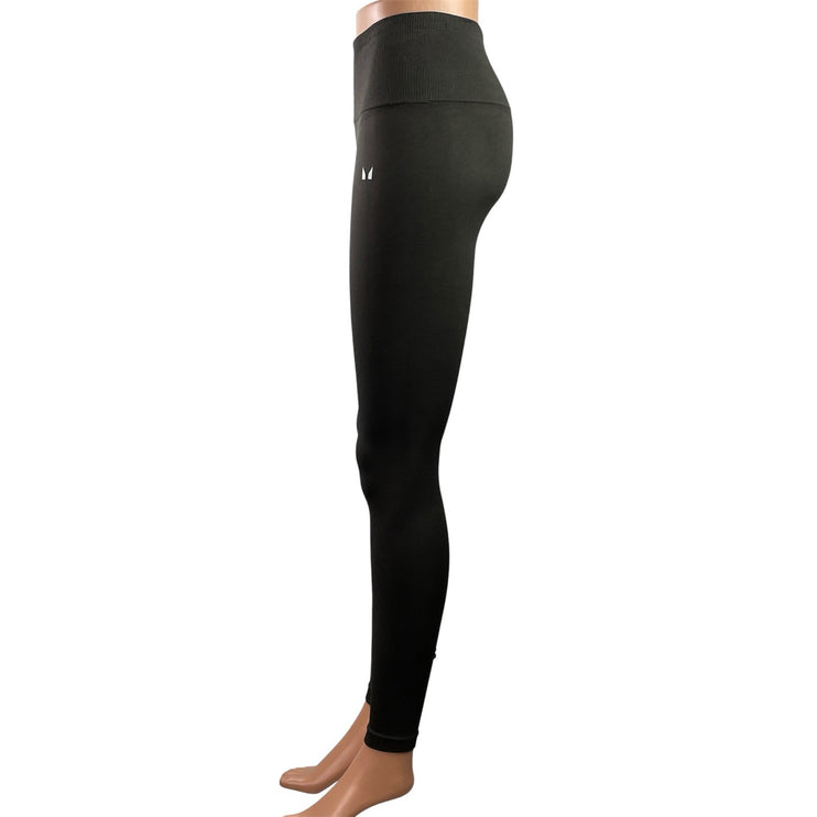 MP Tempo Womens Olive Green Mid Rise Skinny Activewear Workout Leggings Pants S
