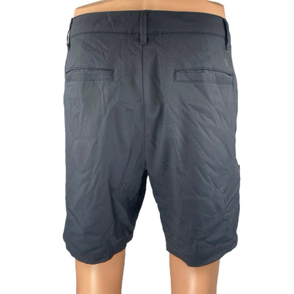 All In Motion Men's Gray High Waist Pockets Casual Golf Chino Khaki Shorts Sz 32