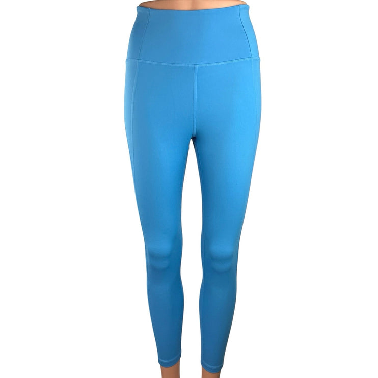 Girlfriend Collective Women's Blue Pull On High Rise Active Wear Leggings Size S