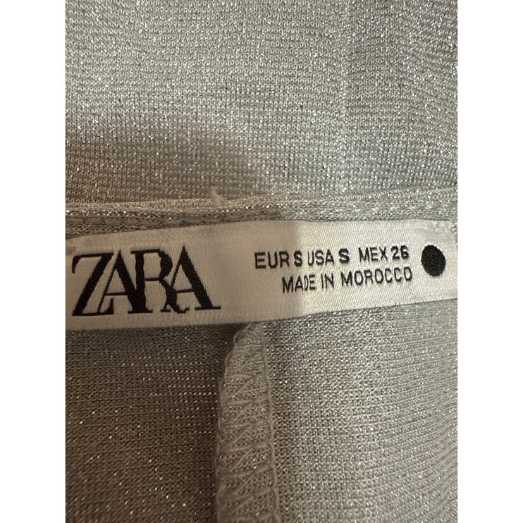 Zara Women's Light Gray Sleeveless Basic Pullover Muscle Tee Tank Top Size S
