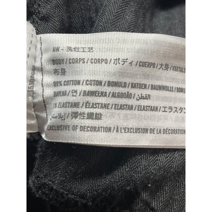 Abercrombie & Fitch 90's Straight Black High Rise Distressed Denim Jeans Size 28