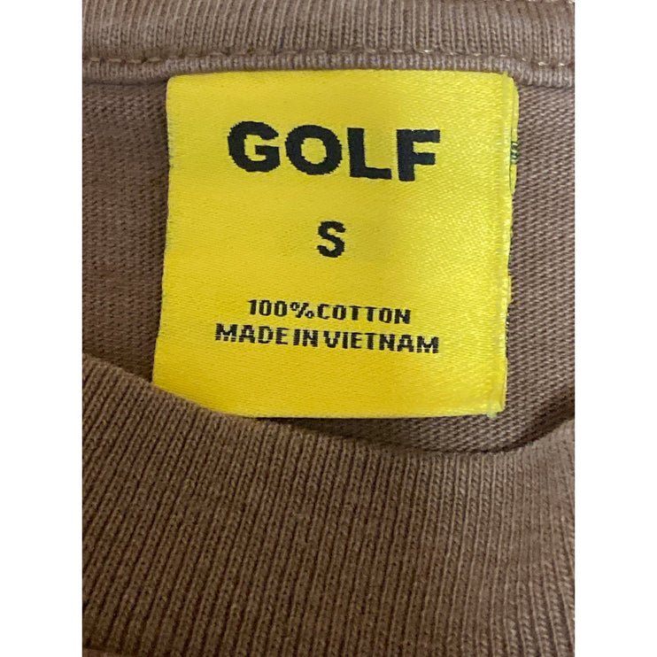 Golf Women's Brown Golf Wang Waffle Graphic Short Sleeve T Shirt Tee Top Size S