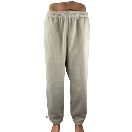 GAP Beige Fleece High Rise Athletic Track Joggers Trousers Sweat Pants Size XL