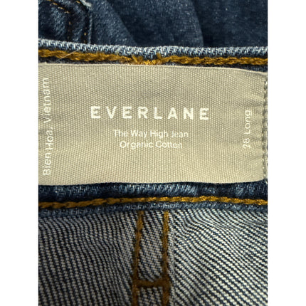 Everlane High Way Jeans Women's Blue High Waist Straight Leg Denim Pants Size 28