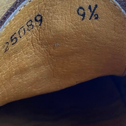 J. Crew Saddle Men's Brown Faux Suede Leather Lace Up Low Top Oxford Shoes 9.5