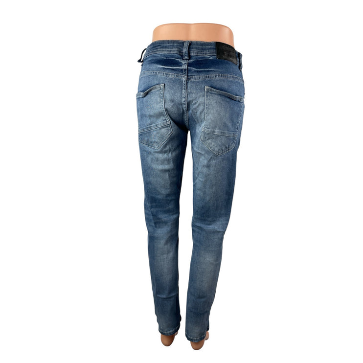 Modern Culture Womens Blue Medium Wash High Waisted Skinny Denim Jeans Pants 30