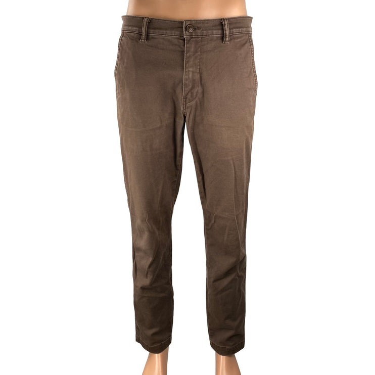 Levi's XX EZ Men's Brown High Rise Casual Straight Chino Denim Jeans Pants 32