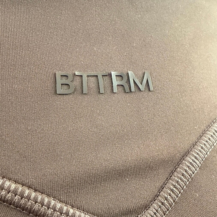 BTTRM Better Me Brown Contour Stitch Bralette Leggings Athletic 2-Piece Set M