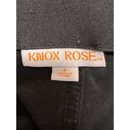Knox Rose Women's Black High Waisted Y2k Boho Flared Bootcut Denim Jeans Size 4