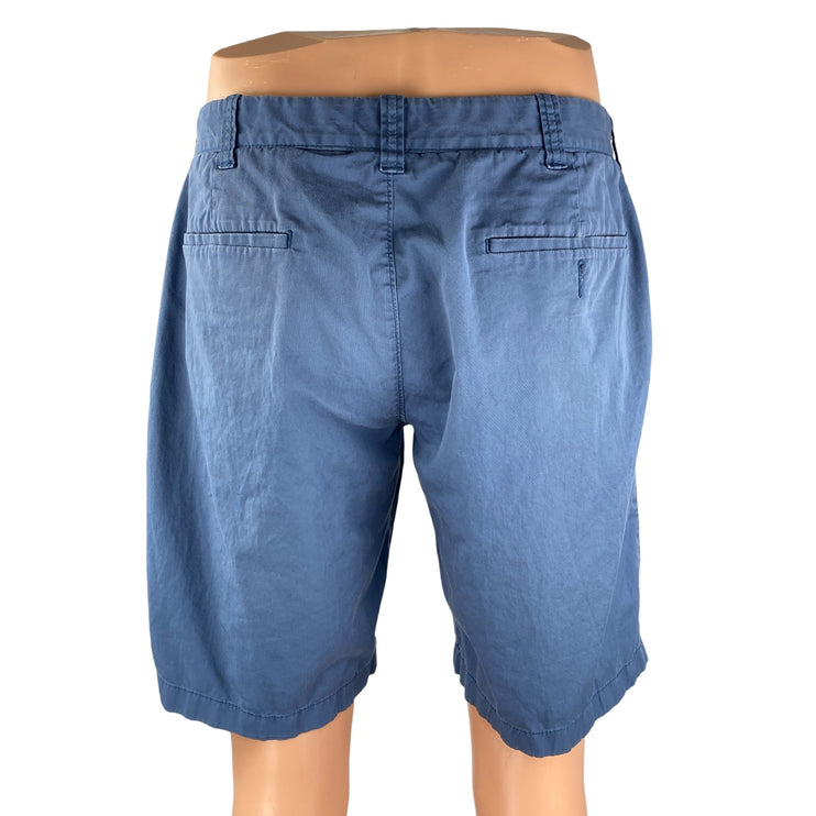 J.Crew Stretch Men's Blue Cotton Mid Rise Slim Straight Chino Bermuda Shorts 33