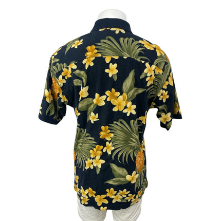 Tommy Bahama Mens Multicolor Tropical Floral Short Slkeeve Hawaiian Polo Shirt S