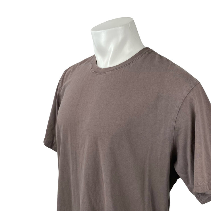 Talentless Men's Brown Crew Neck Short Sleeve Basic T Shirt Tee Top Size XL