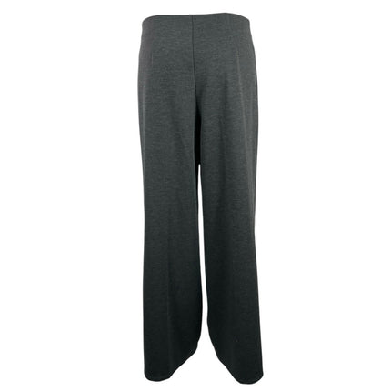 H&M Women's Dark Gray Pleated High Rise Wide Leg Career Trousers Pants Size S
