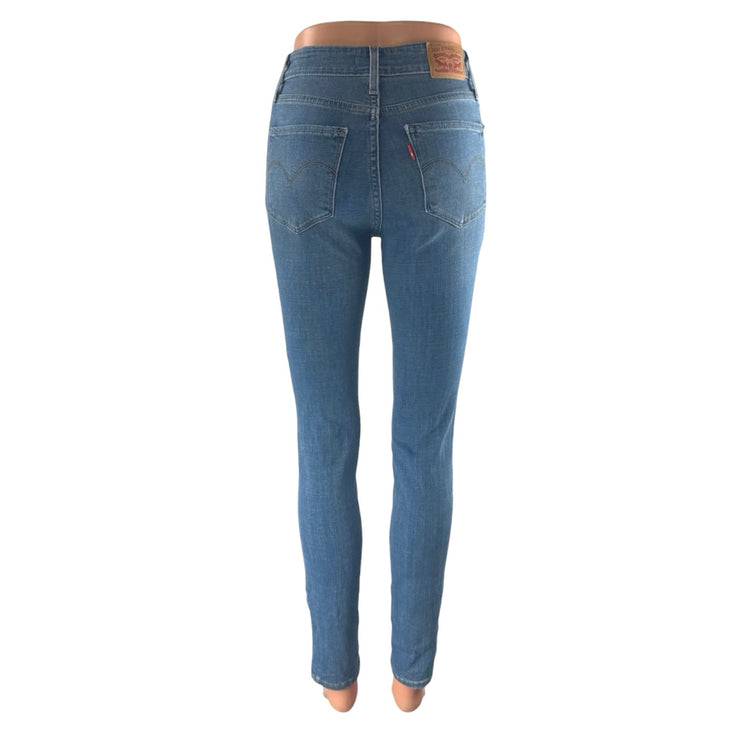 Levi's 721 High Rise Skinny Women's Blue Medium Wash Ankle Denim Jeans Size 27