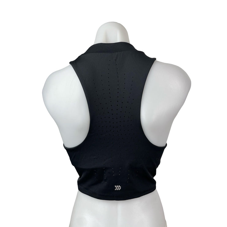 All in Motion Sculpt High Neck Sleeveless Athletic Activewear Crop Tank Top Sz M