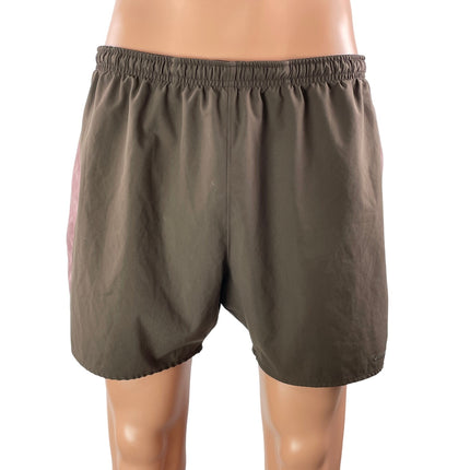 Outdoor Voices Men's Brown Pink Pull On Running Workout Athletic Shorts Size XL