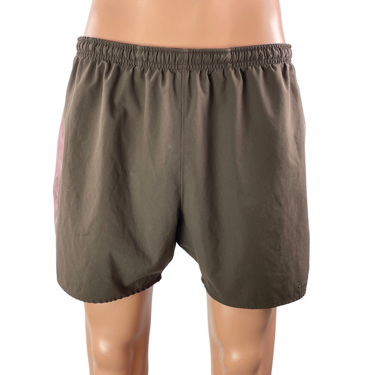 Outdoor Voices Men's Brown Pink Pull On Running Workout Athletic Shorts Size XL