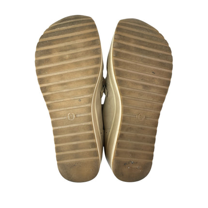 Dolce Vita Jhenee Beige Suede Leather Round Toe Chunky Platform Loafers Shoes 9