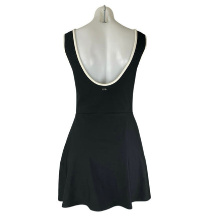 YPB Sculpt Lux Women's Black Sleeveless Mini A-line Fit & Flare Tank Dress Sz L