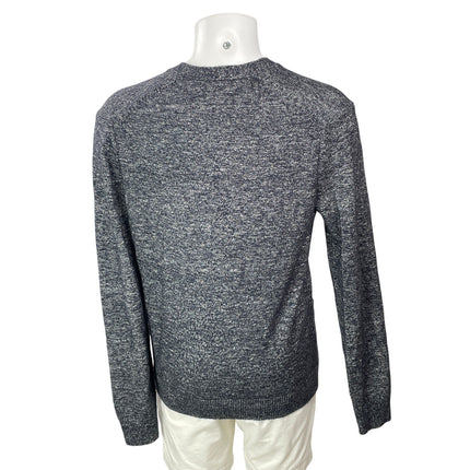 Gap Men's Heather Black Knit Button Down Pocket Long Sleeve Cardigan Sweater M