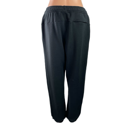 Nike Black Elastic Waist Drawstring Tapered Lounge Trousers Jogger Pants Size M