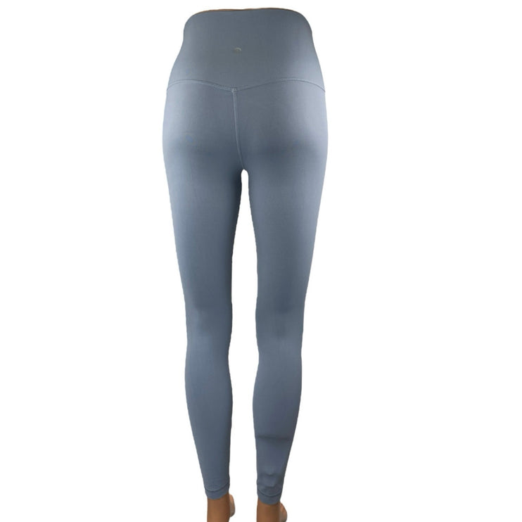 Lululemon Blue Gray Mid Rise Activewear Athletic Yoga Skinny Leggings Pants Sz 4