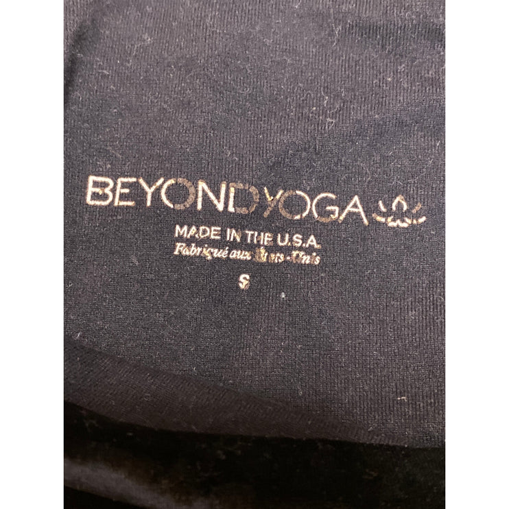 Beyond Yoga Velvet Motion Black Skinny Gym Athletic Activewear Leggings Pants S