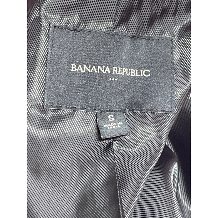Banana Republic Pink Wool Notched Collar Long Sleeve Walker Pea Coat Jacket Sz S