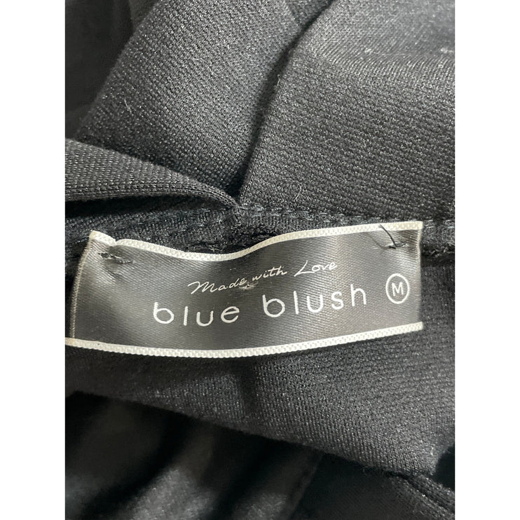 Blue Blush Black Sleeveless Square Neck Cami Tank Mini Bodycon Dress Size M