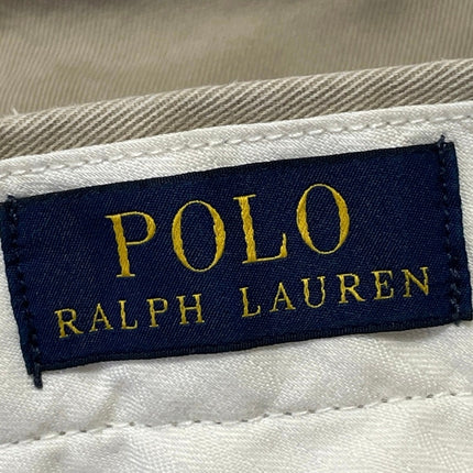 Polo Ralph Lauren Mens Tan High Rise Straight Chino Khaki Trouser Pants Sz 34/30
