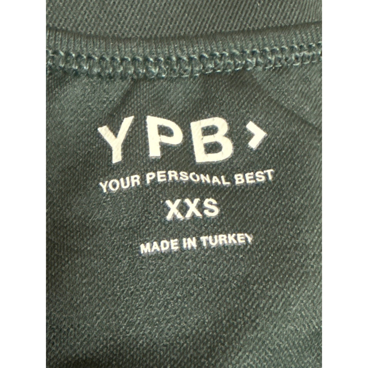 YPB Green Racerback Sleeveless Yoga Athletic Activewear Tank Sports Bra Top XXS