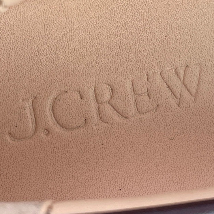 NEW J.Crew Haircalf Classic Womens Purple Leather Lace Up Flat Loafer Shoes Sz 9