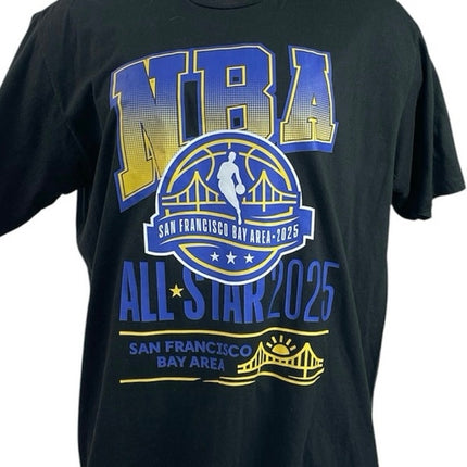 NBA 2025 All Star San Francisco Bay Area Graphic Merchandise Tee T-Shirt Top XL