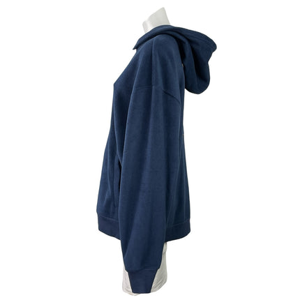 Vans x Lizzie Armanto Women's Blue Fleece Floral Hoodie Hooded Sweatshirt Top M
