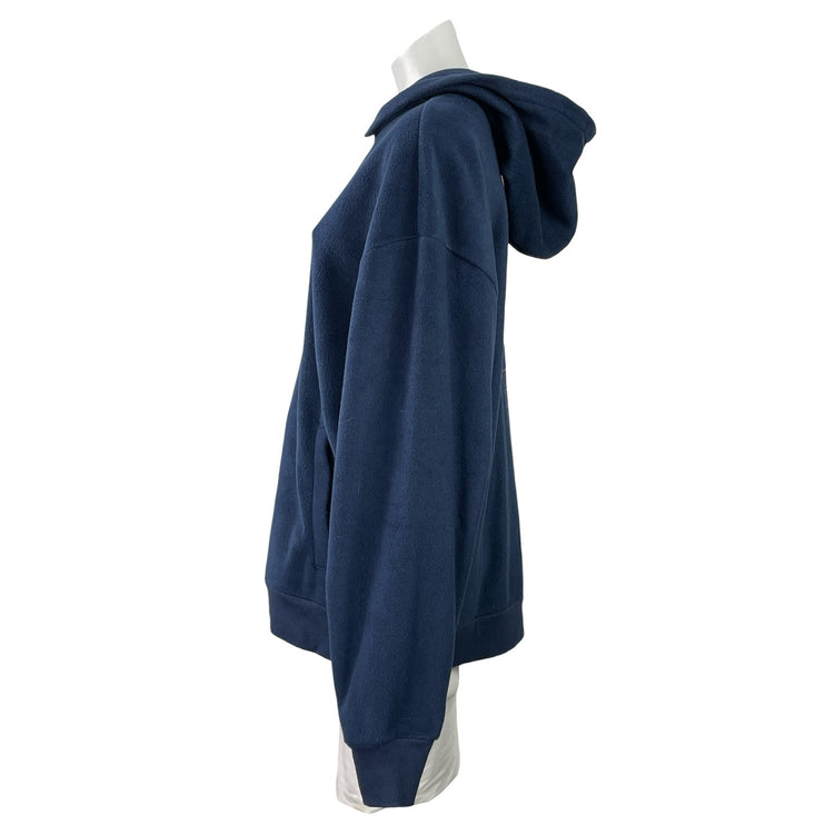 Vans x Lizzie Armanto Women's Blue Fleece Floral Hoodie Hooded Sweatshirt Top M
