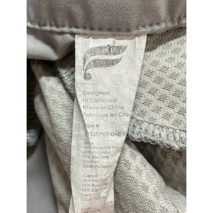Fabletics Women's Gray High Waisted Straight Leg Casual Trousers Pants Size M