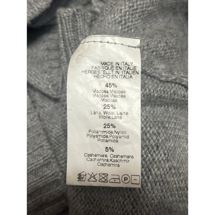 Brandy Melville Gray Wool Long Sleeve Knit Button Up Cardigan Sweater Top Size S